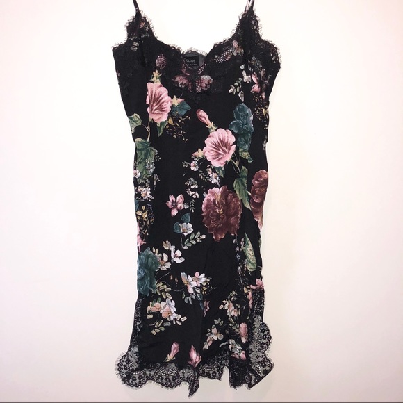 Bardot Dresses & Skirts - BRAND NEW. Black silk floral print dress.